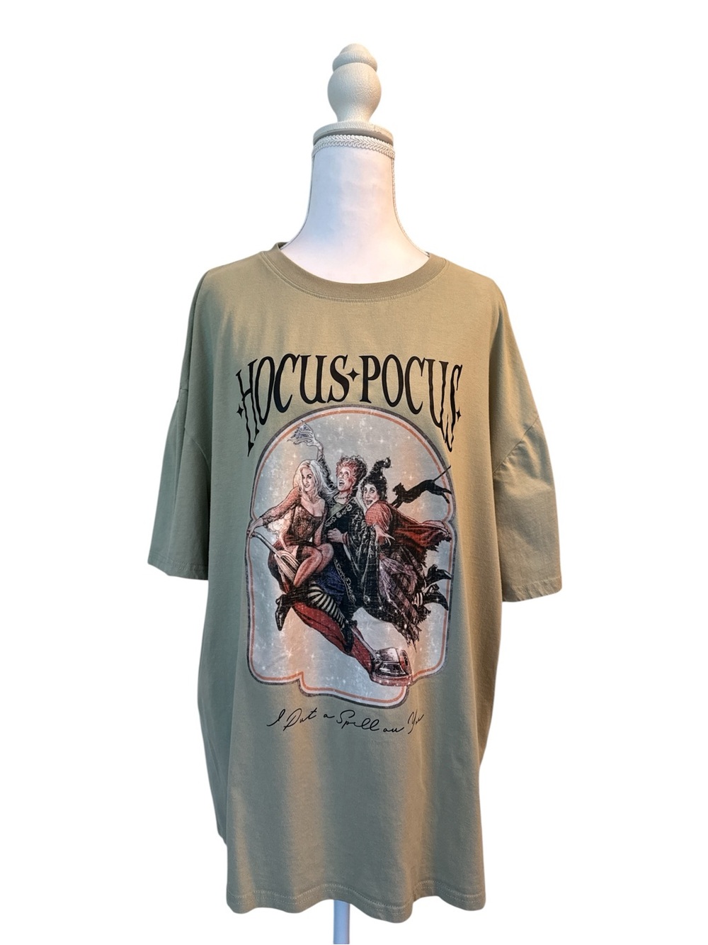 Hocus Pocus Graphic Tee - Olive Green